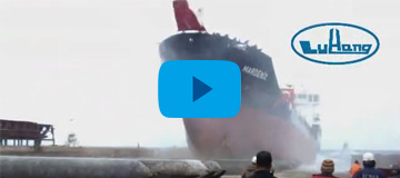 Launching of 7000 DWT Tanker with Marine Airbags for ICDAS